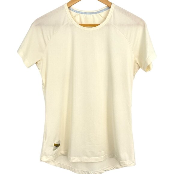 Tracksmith Tops - Tracksmith Twilight Tee Shirt Ivory Short Sleeves Size S Performance Run Gym